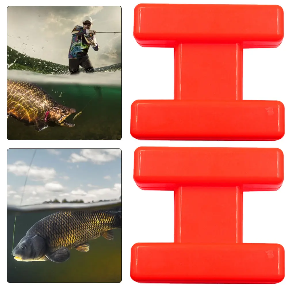 

2 шт. маркеры-поплавки H-образной формы для карповой рыбалки, концевые элементы оснастки с леской (L)