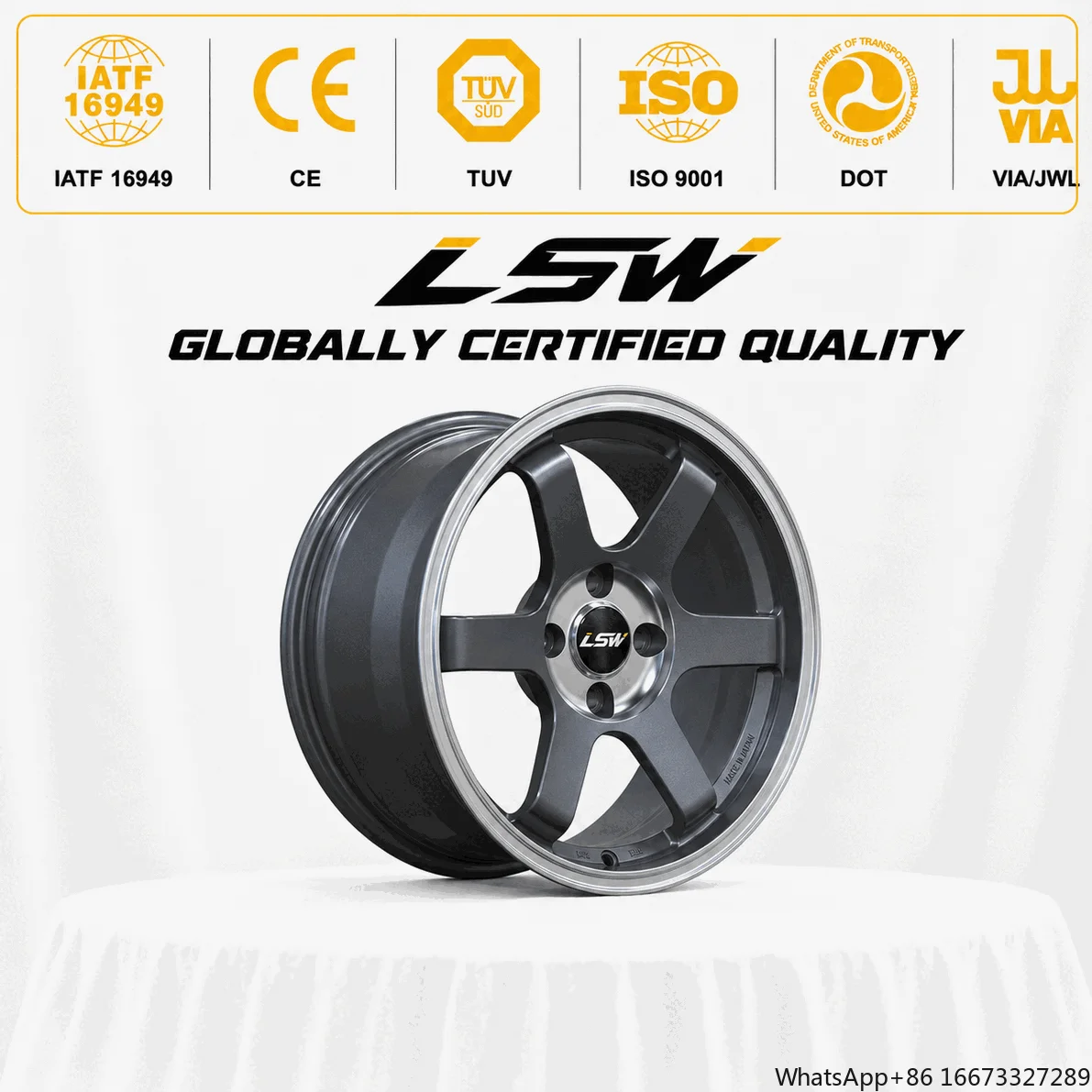LS8005 1/2/3 Piece Custom Forged Five Spoke Deep Concave Design New Aluminum Alloy Wheels with Black Finish for Sedan SUV