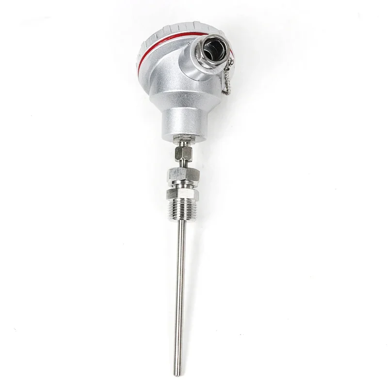 Imagem -04 - Termopar Blindado Pt100 j K-tipo Transmissor de Temperatura M20x1.5 Resistência Térmica tc Rtd Sensor 420ma 05v Rs485