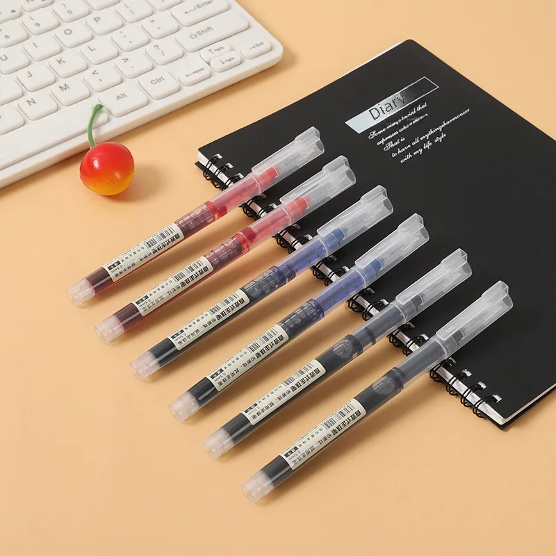 Direct liquid quick-drying ball pen gel pen student water pen office stationery special pen wholesale black and red pen