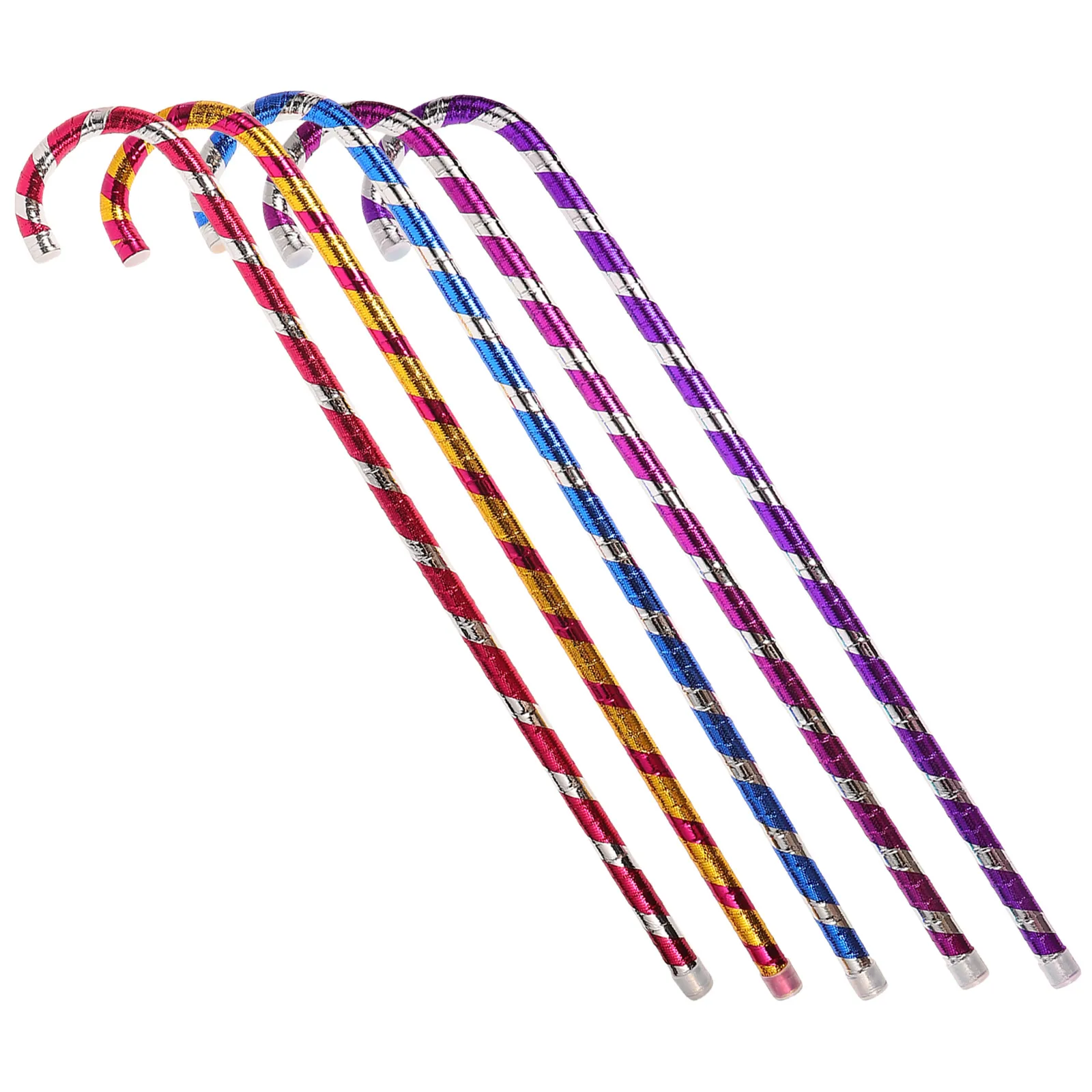 

5 PCS Jazz Dance Crutches Walking Sticks Toy Toddler Cane Play Canes for Kids Props