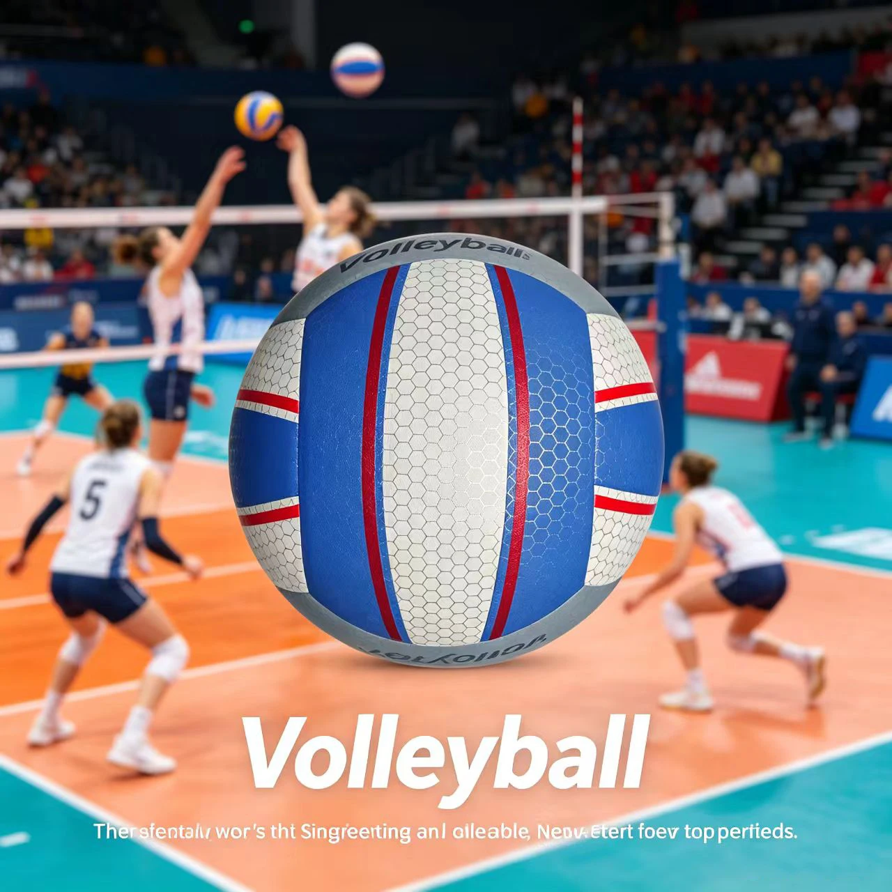 Volleyball Size 5 Volleyball PU Ball for Students Adult and Teenager Competition Training Outdoor Indoor