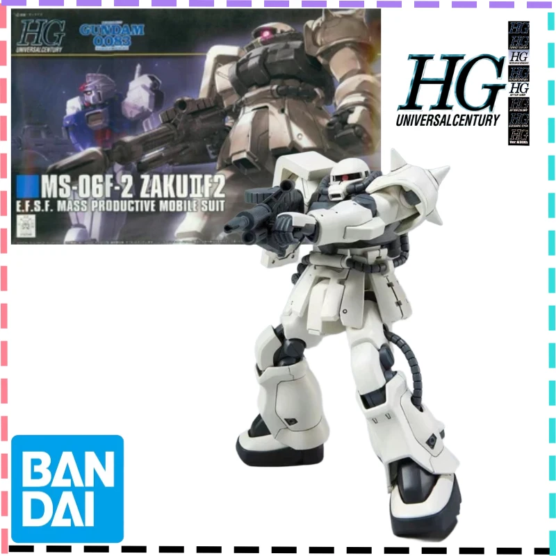 

Bandai Original 1/144 HG-HGUC H107 Zaku II F2 Federal Style Mecha Model Collect Holiday Gifts Decorations Ornaments Trendy Toys