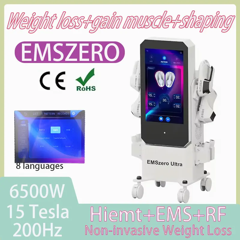 EMS profesjonalna technologia RF 6500W maszyna do stymulacji mięśni redukująca tłuszcz maszyna do kształtowania EMSZERO sprzedaż bezpośrednia w fabryce