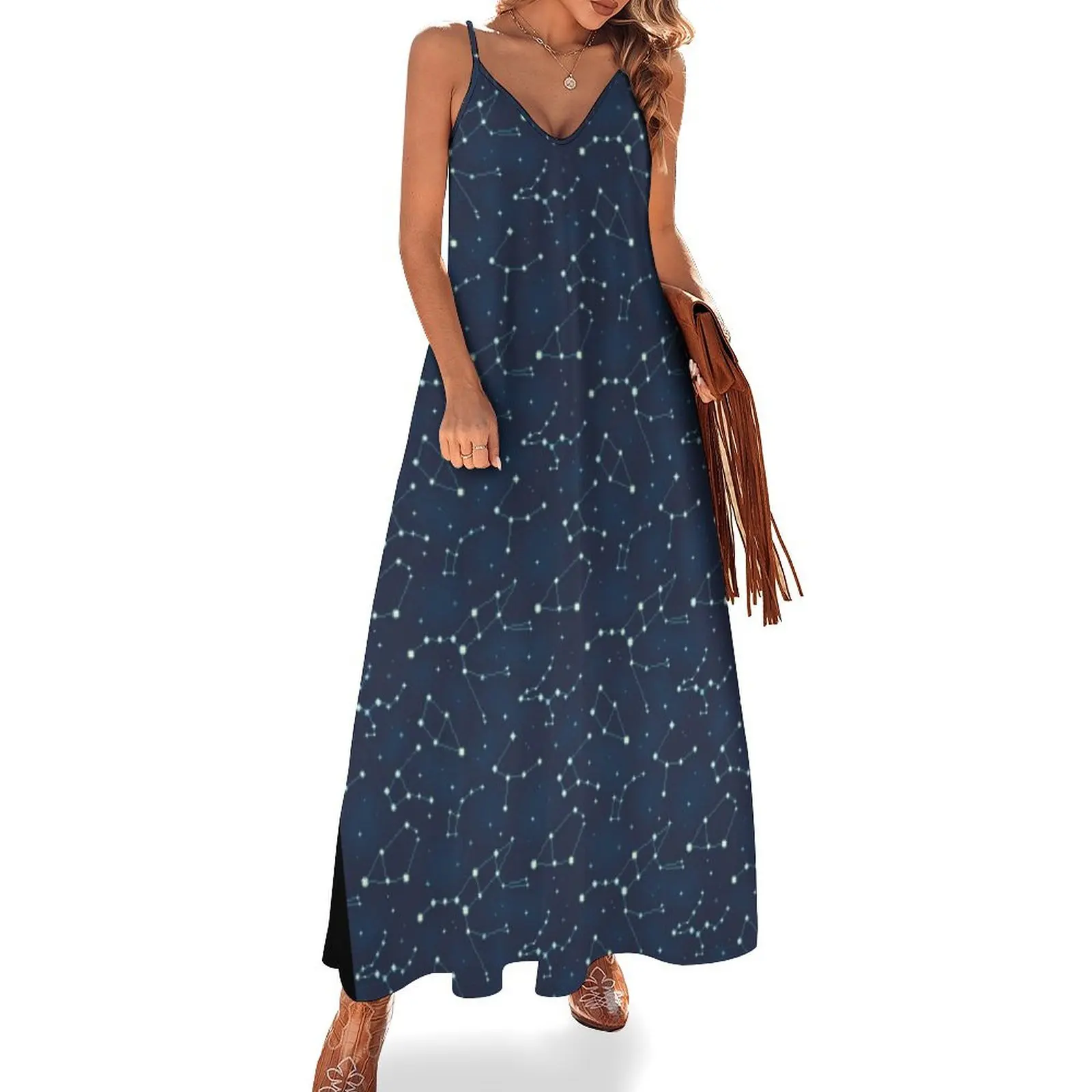 Constellation Pattern (A) Sleeveless Long Dress women's evening dresses summer dresses womens 2025 Dress