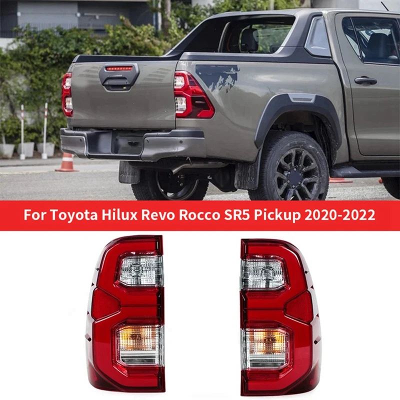 Left Rear LED Tail Lamp Parts Component For Toyota Hilux Revo Rocco SR5 Pickup 2020-2022 Brake Lamp 81560-0K430 815600K430