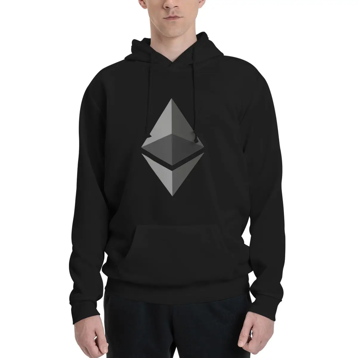 

Ethereum Crypto Currency Couples Plus Velvet Hooded Sweater Creative High quality Hooded rope Hoodie Fitness cute