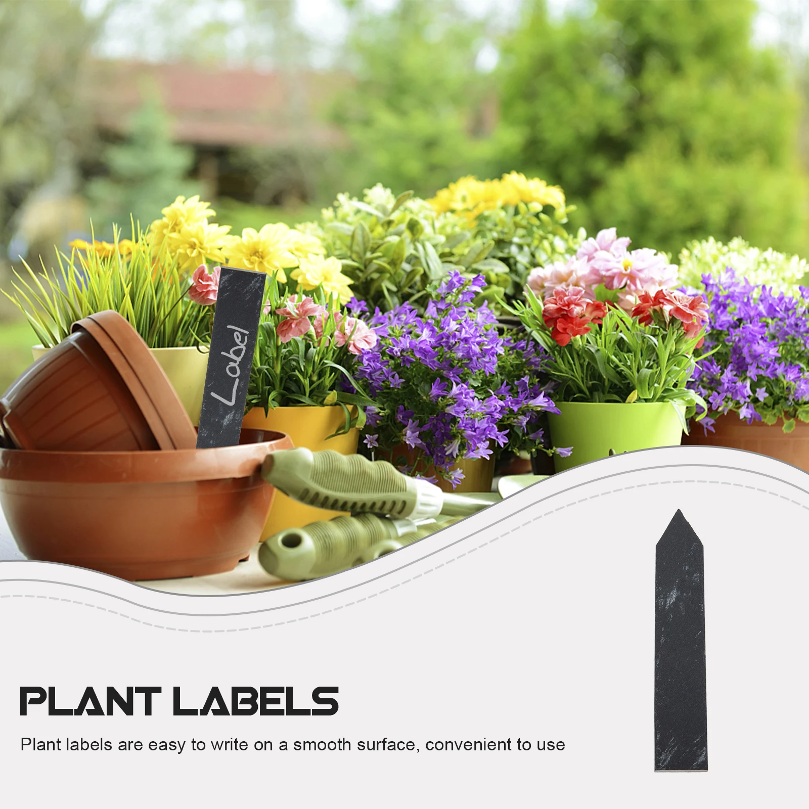 

10pcs Labels Stone Labels Garden Supplies Reusable Plant Markers Flower Pot Label Outdoor Plant Name Tags Garden Stake Tags For
