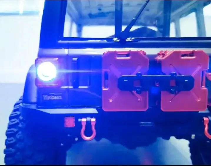 DUMBORC FZD Simulation Licht Controller LED System Kit 4,2-12,4 V für 1/10 1/8 RC Auto Lkw Boot TAMIYA CC01 4WD Axial SCX10 Teil – Detail 9
