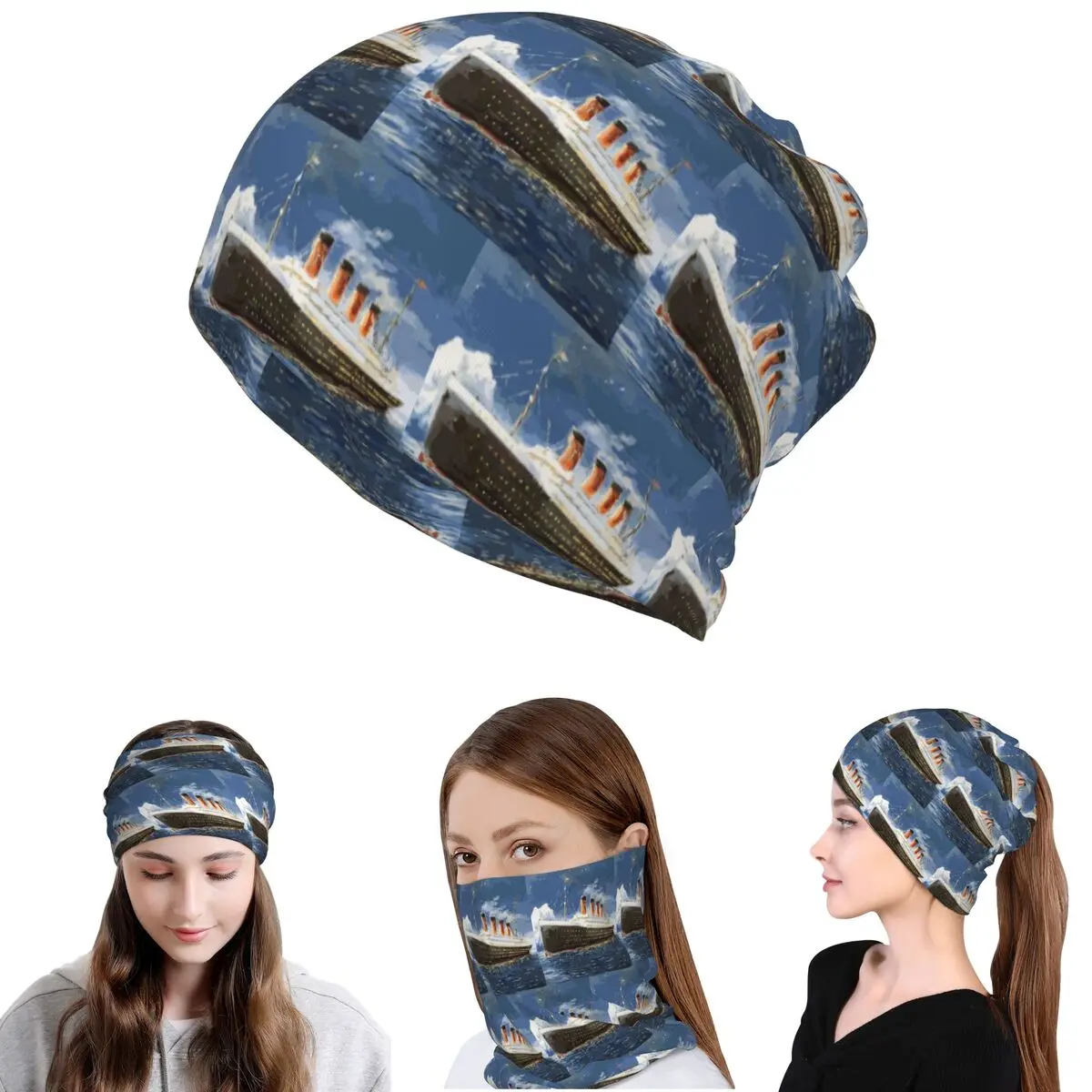 The Most Popular Ship Of All Times, Titanic. Bandana Neck Gaiter Face Scarf Multi-use Headband Beanies Hat Unisex Adult