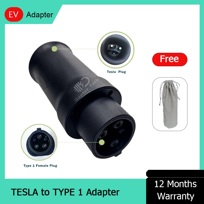 

32A 48A 50AMP NACS Tesla Super Electric Car Charger To Type 1 J1772 EV Adapter Electric Car Charging Wireless Adapter