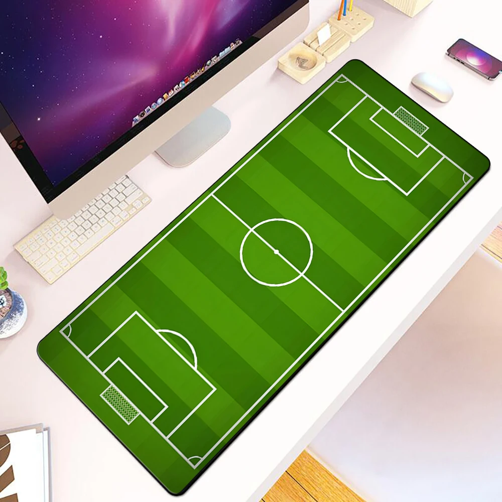 Football Field Plan Mousepad HD Printing Computer Gamers Locking Edge Non-slip Mouse Pad XXL90x40cm Keyboard PC Desk Pad