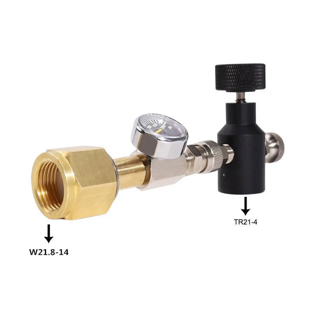 For Soda Water Refill Adapter for Cylinder Tanks with Quick Disconnect and Threaded Connection W21.8-14 for Filling Stations