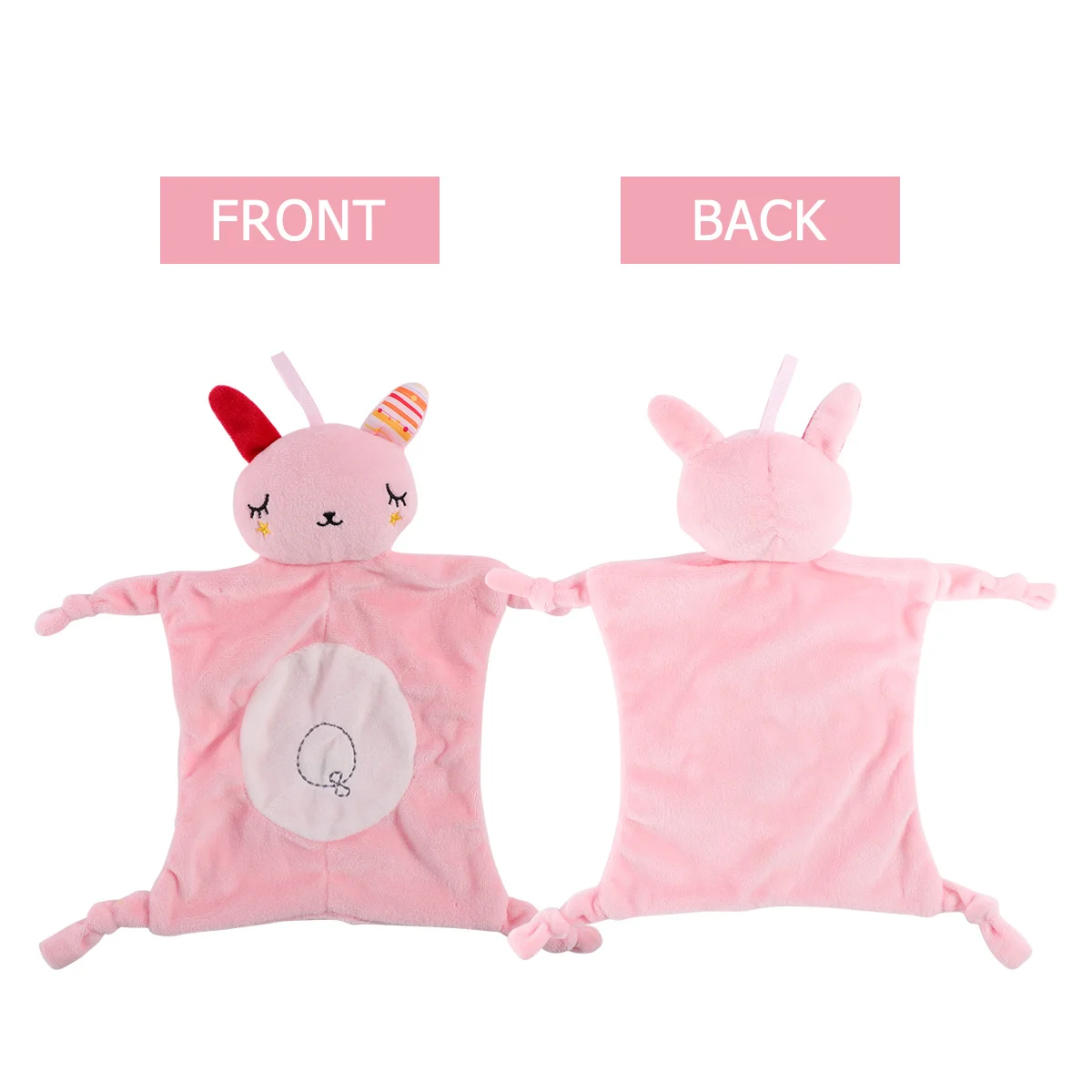 

Baby Soothing Towel 30cm Design Safe Durable PP Cotton Easy Clean Attracts Attention Enhances Color Recognition