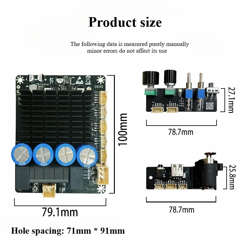 

Single channel high-power 600W adjustable for tuning Bluetooth single ended differential input TPA3255