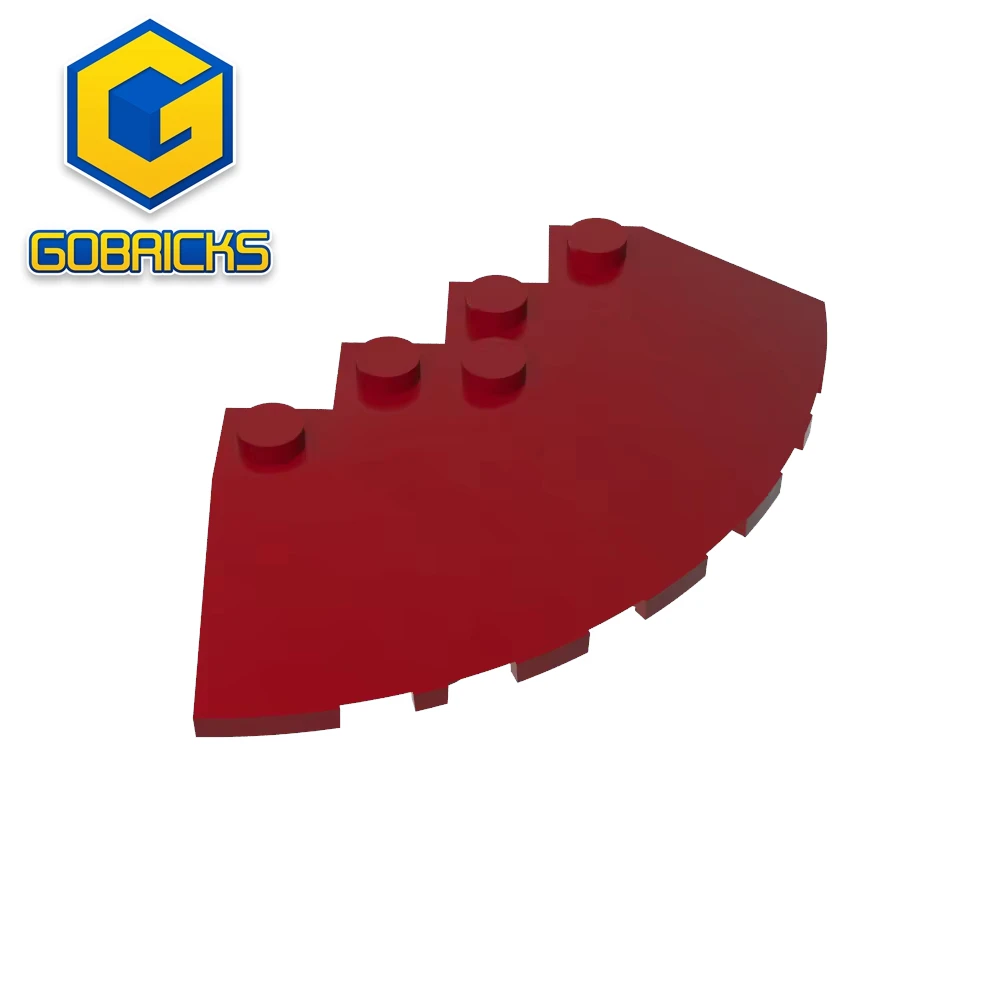 Gobricks GDS-90469 Dairesel Köşe 6x6, 33 Kenarlı Eğimli, Yüzey Kesintili, Lego 95188 Uyumlu Bina Blokları