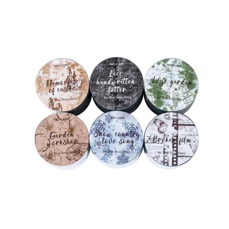 30 مللي متر * 200 سنتيمتر علامات الحبر الورقية سلسلة خمر لطخة فيلم المشهد PET الشريط الإبداعية DIY بها بنفسك مجلة المواد كلية القرطاسية #5