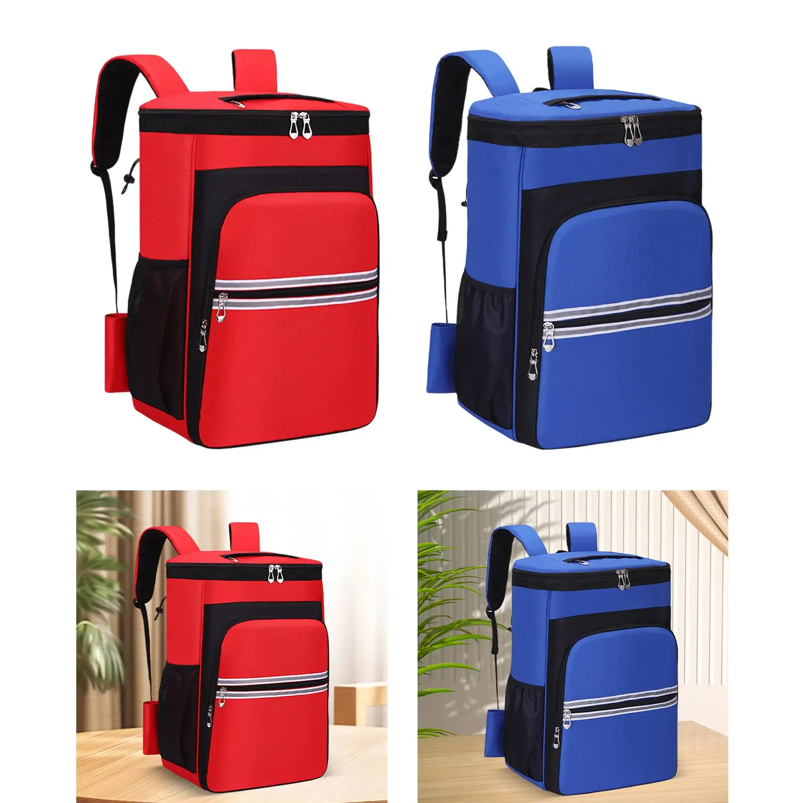 Cleaning Storage Backpack Adjustable Shoulder Straps with Multiple Pockets with Fixed Rope Portable Housekeeping Tools Backpack