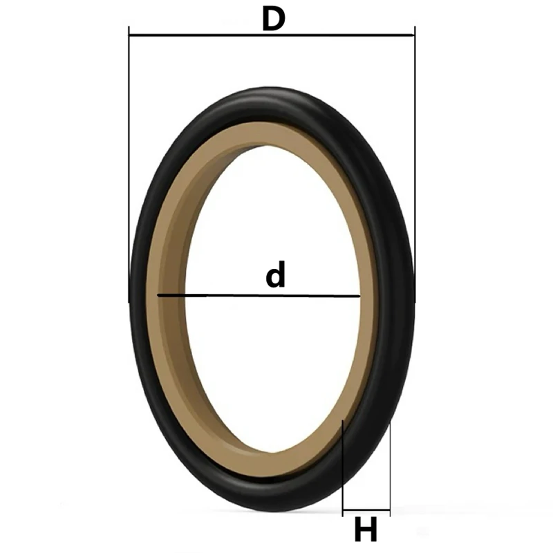 سلسلة H16 مجتمعة حلقة الختم قضيب المكبس/ختم العمود/حلقة رمادية/حلقة توجيه/حلقة ارتداء الأسطوانة الهيدروليكية H16 ~ 140 القطر الداخلي