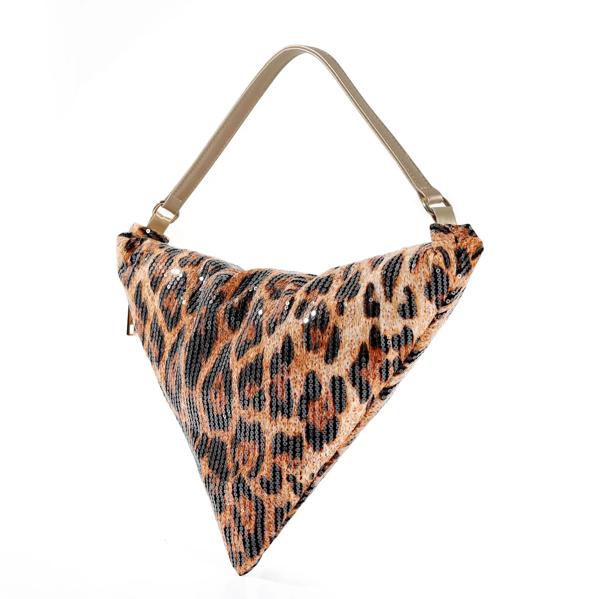 Leopard print crescent bag shoulder crossbody handbag women's 2026 spring and summer fashion trend armpit bag - view 4