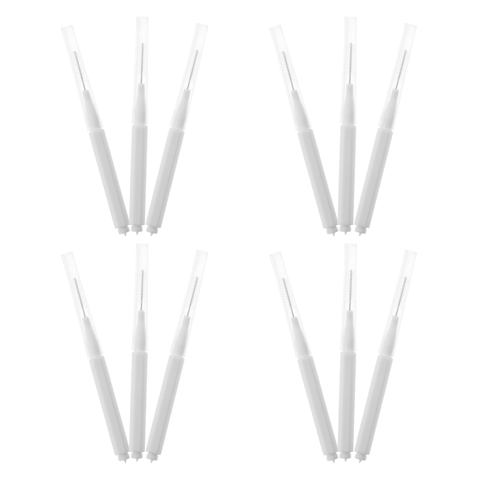 

12 Pcs Toothbrush Cleaning Tools For Interdental Cleaners Braces Brushes Bottle Pipe Water Cleaner Dental Solutions