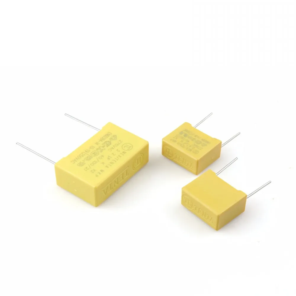 100 Stück 275VAC X2 Sicherheitskondensator 275V 10mm 15mm 22,5mm 27,5mm 0,022UF 0,047UF 0,1UF 0,22UF 0,47UF 0,68UF 1UF Polypropylen-Film – Detail 6