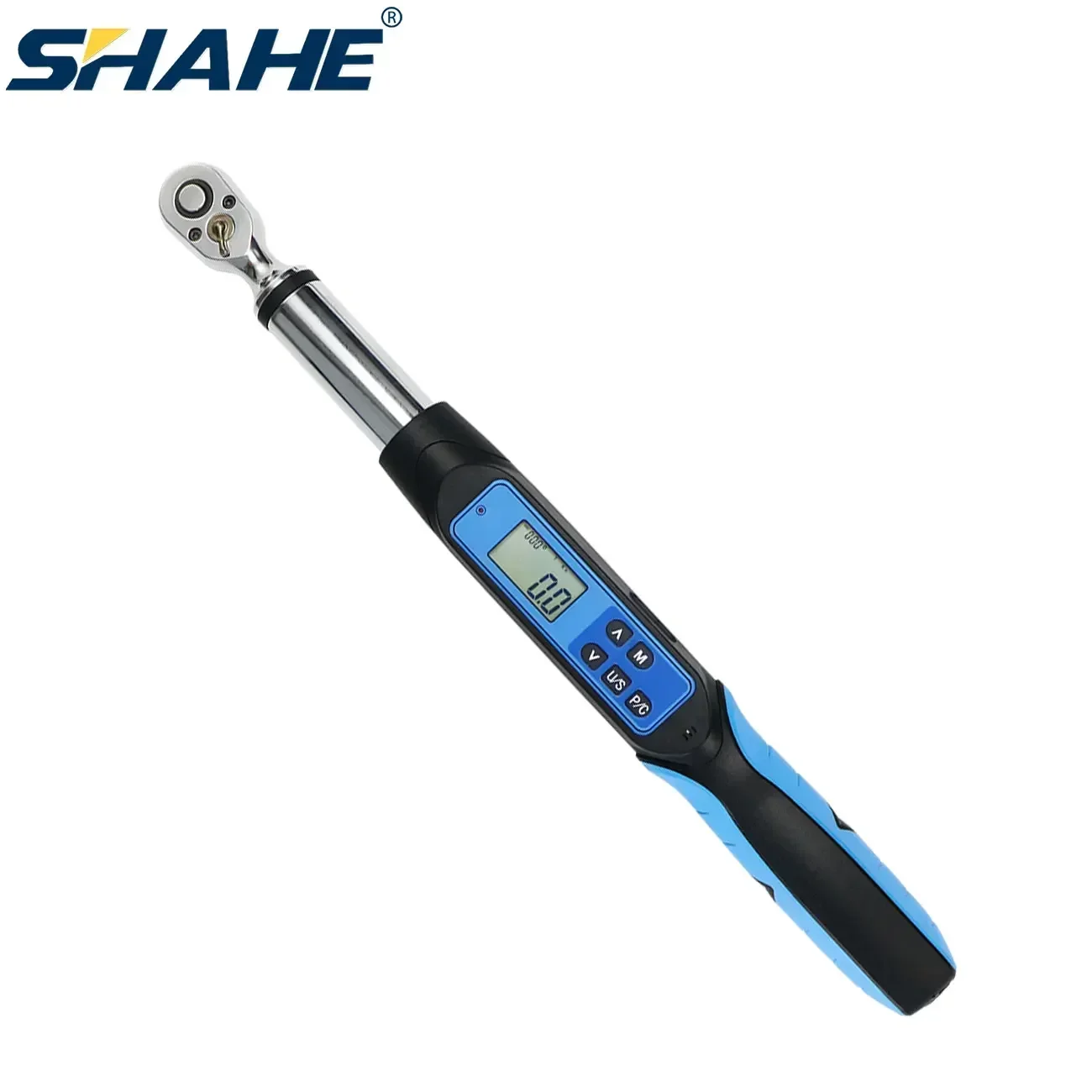 SHAHE Chave de torque digital de 3/4 "com ângulo com campainha e chave de torque eletrônica de ângulo de flash LED para motocicleta, carro
