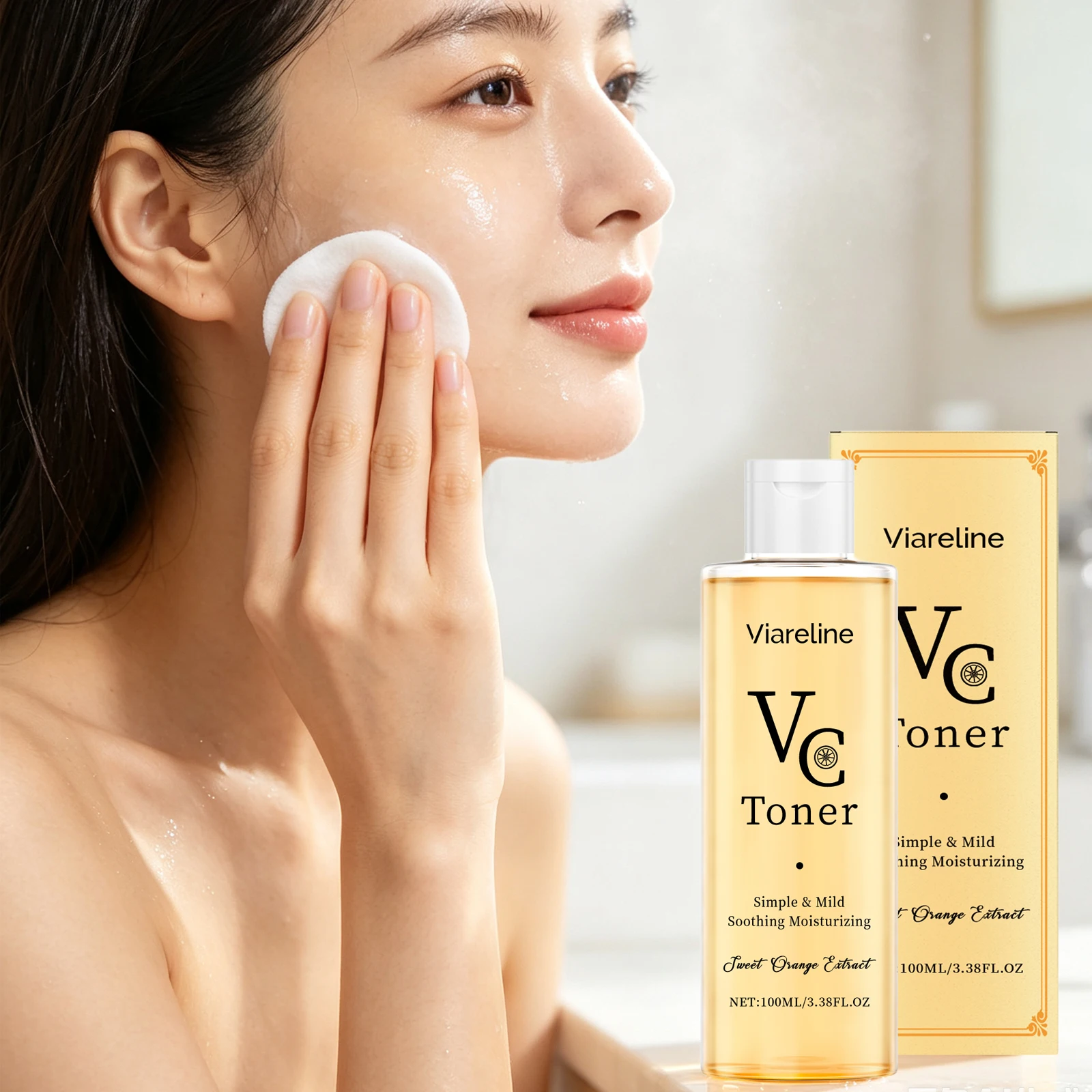 Vc Toner Moisturizing Refreshing Skin Barrier Repaired Non Irritating Prevent Dry Skin Rejuvenating Skin Oil-Control Skin Care