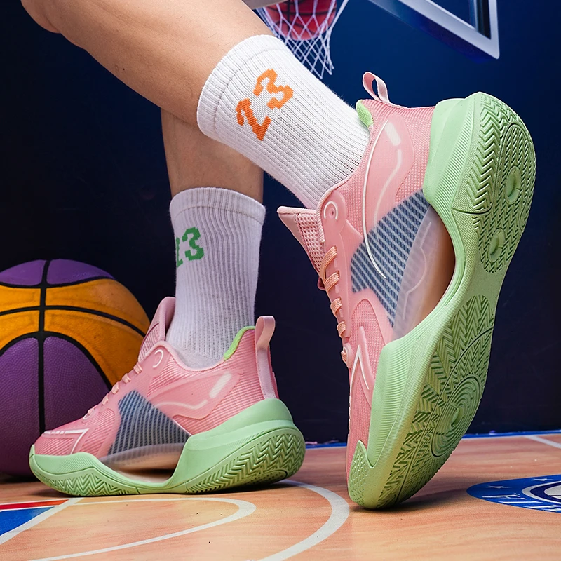 

Дышащая устойчивая к истиранию повседневная обувь с сеткой, нескользящая и устойчивая к истиранию спортивная обувь для бега, баскетбольная обувь большого размера