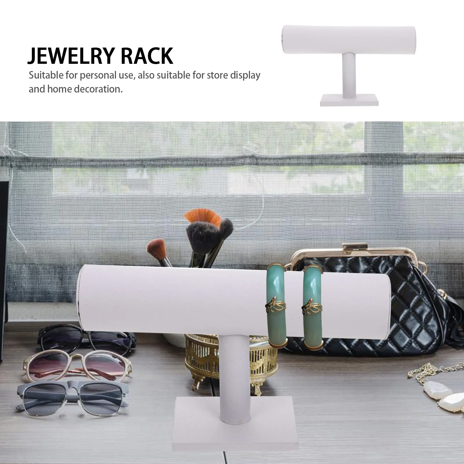 

Jewelry Display White Desktop Household ganizer for Necklaces Bracelets Jewelry ganizer Watches Hairb s Storage