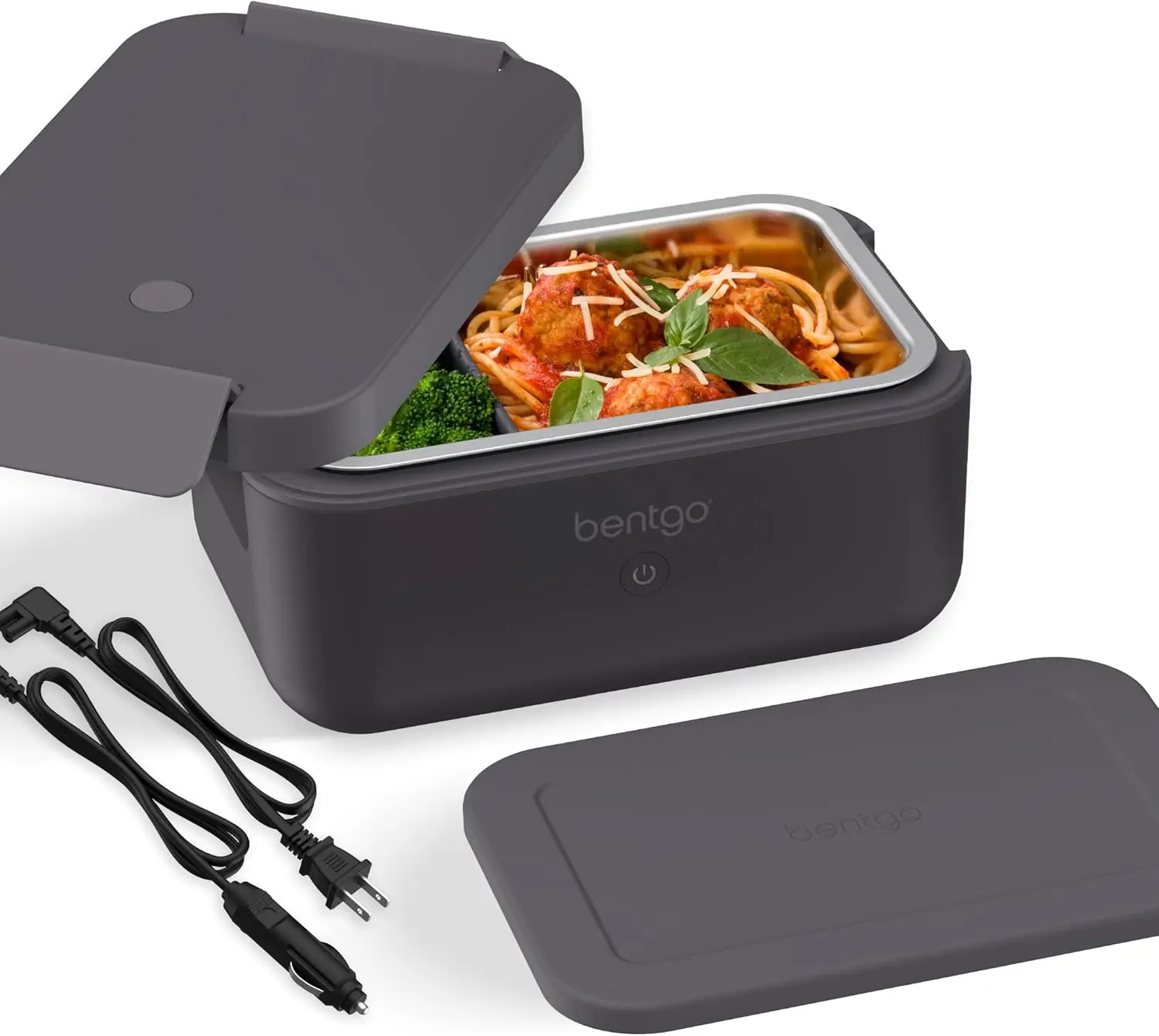 Heat - Electric Lunch Box - Portable Food Warmer for Adults, Heated Lunch Box for Work, Travel, School & On the Go, Plug