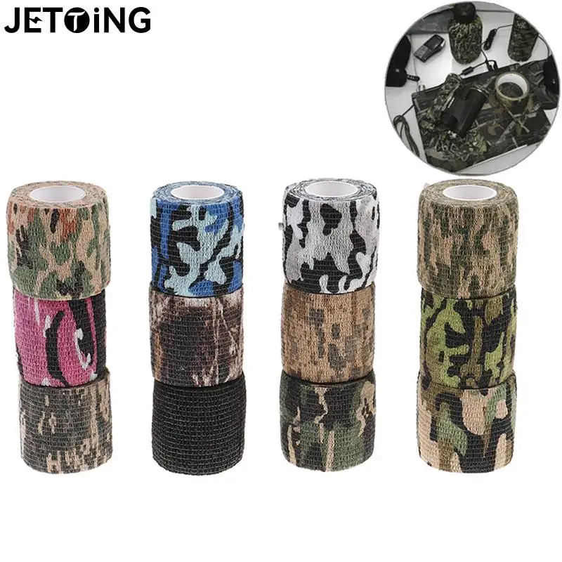 Durable Camo Outdoor Hunting Shooting Blind Wrap Camouflage Stealth Tape Waterproof Wrap 5cmx4.5m 12 Colors