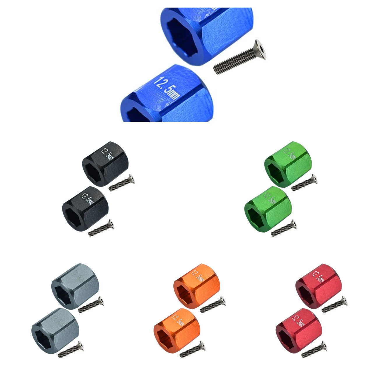 GPM Aluminum Rear Hex Adapters For AXIAL 1/18 Yeti JR Score Trophy Truck