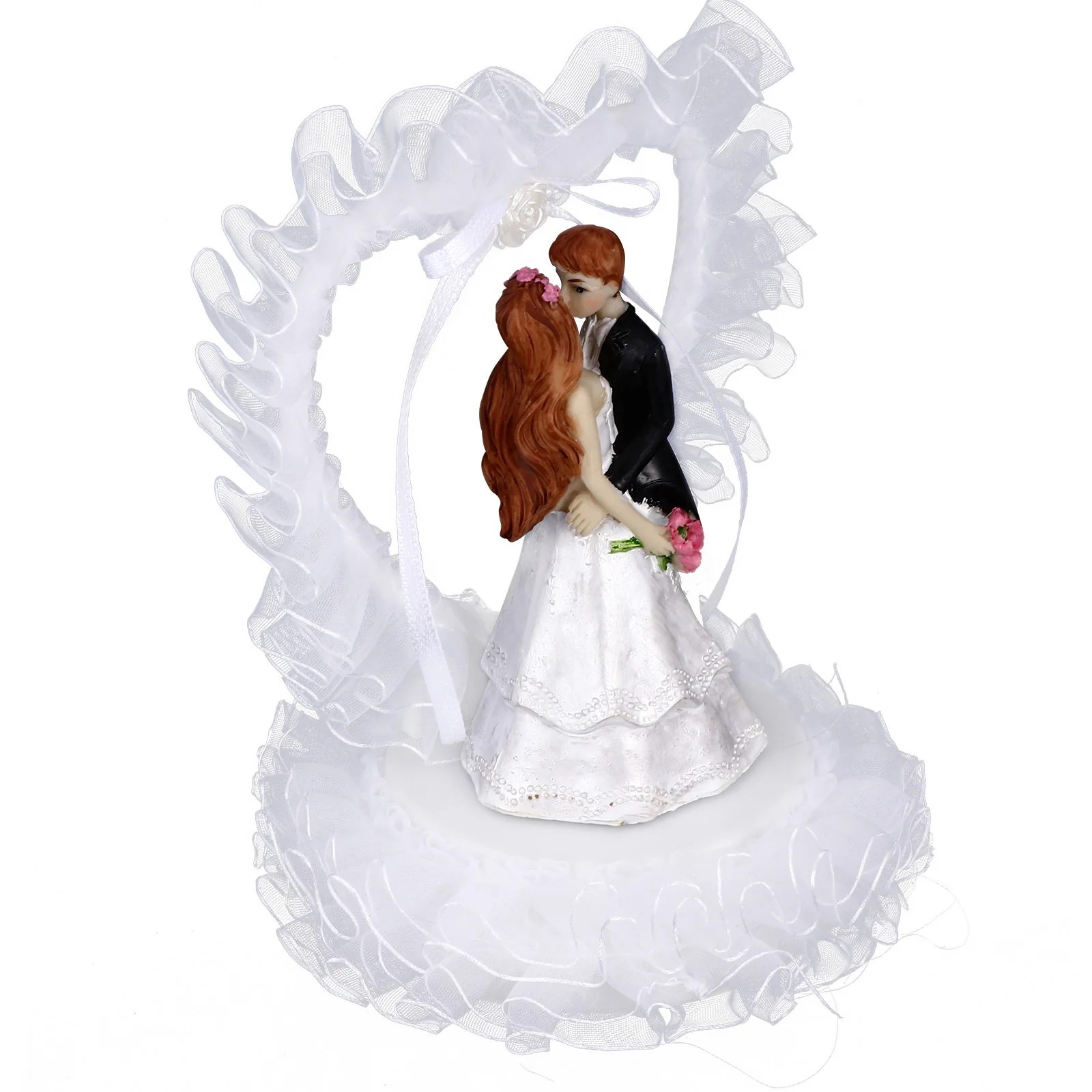 

Bride and Groom Ornaments Wedding Decor Dessert Table Adornment Cake Supplies Decors