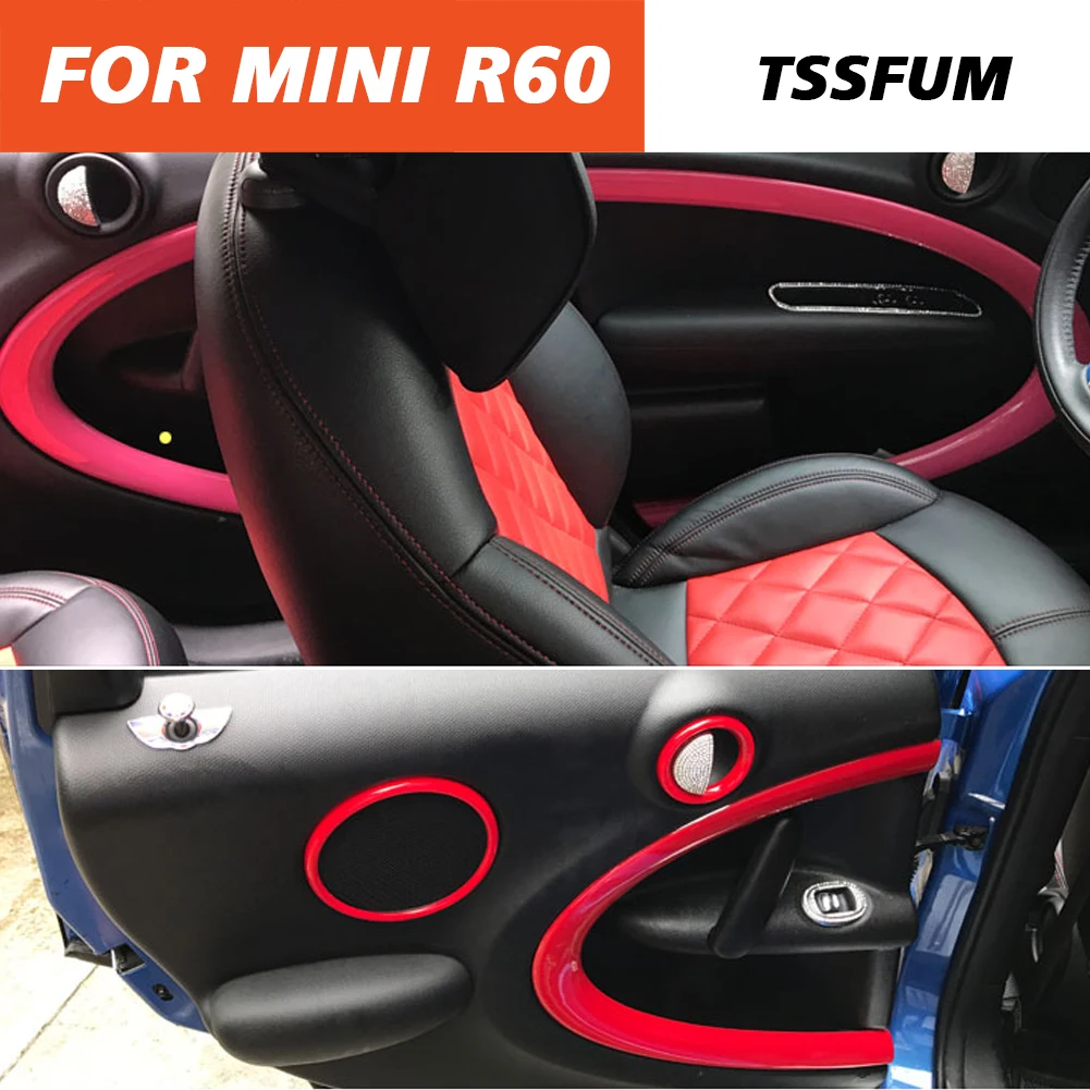 Car Interior Door Trim Decorative Strip Cover Loops Stickers For Mini Cooper R60 Countryman 2011-2016 Decorations Accessories