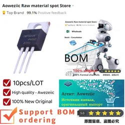 Aoweziic  2024+  100% New Imported Original  IRF520N  IRF520NPBF TO-220 MOS FET  9.7A 110V