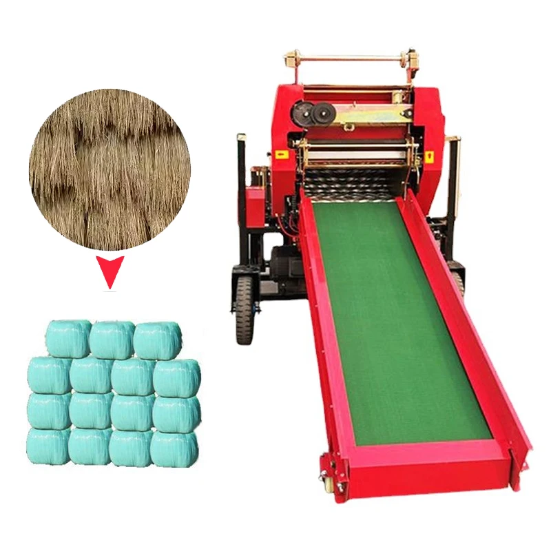 High-intensity mini roll hay baler diesel engine straw hay baler knotters for square hay baler for farm