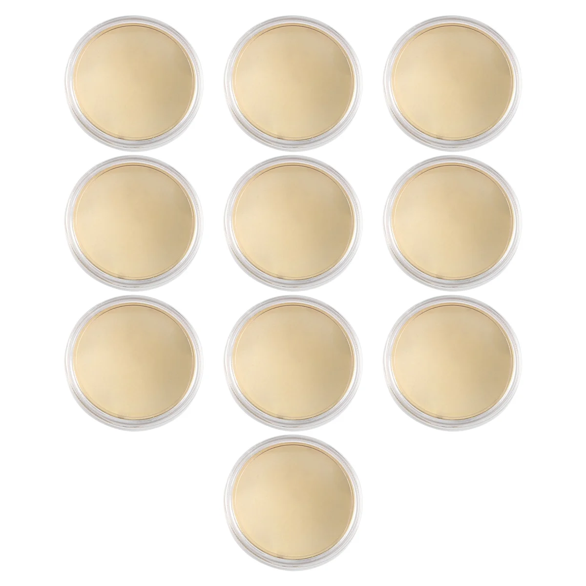 10 Pcs Blank , Engraving Blanks Coins, 40mm Diameter with Acrylic Protection Box (Brass)