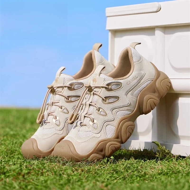 GOLDEN CAMEL Scarpe sportive da donna Sneakers con la suola spessa Scarpe casual versatili per papà brutto che migliorano l'altezza per le donne 2025 Nuovo