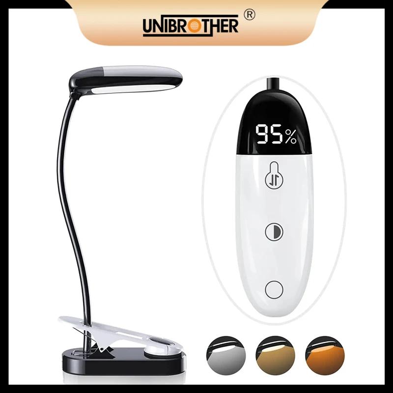 

100 часов перезаряжаемый светильник для чтения книг, светодиодный дисплей с батареей, светильник для кемпинга, гибкая лампа с легким зажимом для чтения, ночная лампа для чтения в постели