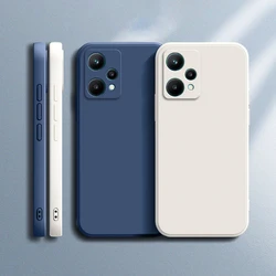 Original Soft Case for OPPO Realme 9 Pro SE Square Liquid Silicone Realme9 9Pro 5G Speed Luxury Classic Shockproof Covers Fundas