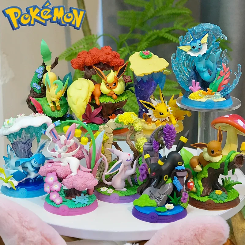 ホットファンイズム-ポケモン-イーブイ-ブラインドボックス-トレンディトイ-周辺機器-デスクトップフィギュア-ハロウィン-クリスマス-男の子向けギフト