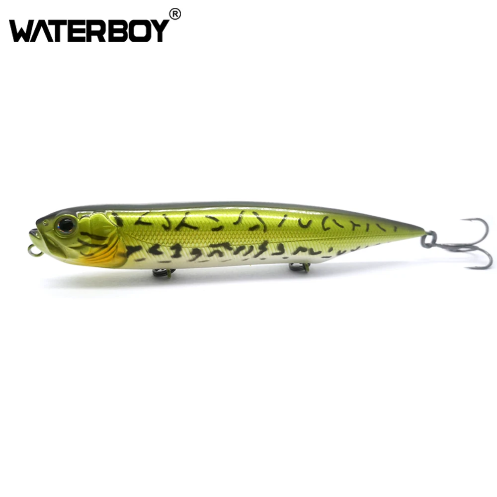 12 سنتيمتر 21 جرام قلم رصاص الصيد الطعم المياه المالحة توبواتر الأسماك الكلب حشرجة الموت الاصطناعي عصا الطعم 3 السنانير الصعب الصيد إغراء