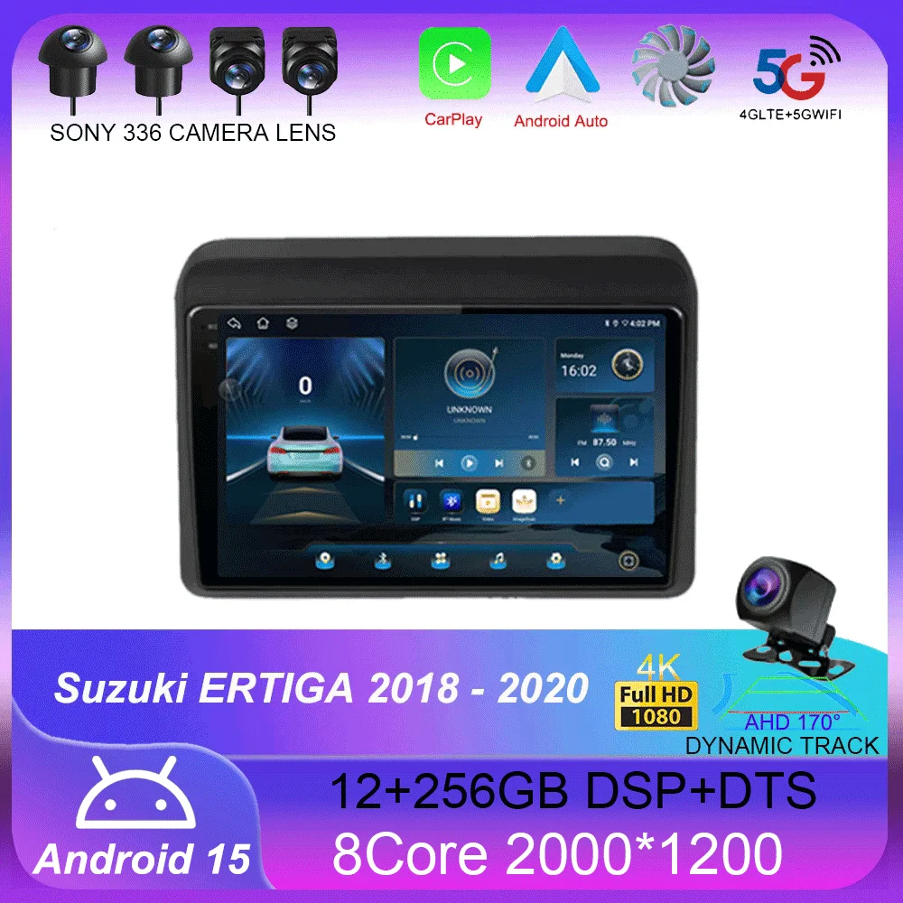 

Android 15 Stereo 9" For Suzuki ERTIGA 2018 2019 2020 Radio Multimedia Player Quad Core Bluetooth 2 Din Car GPS Video Navigation