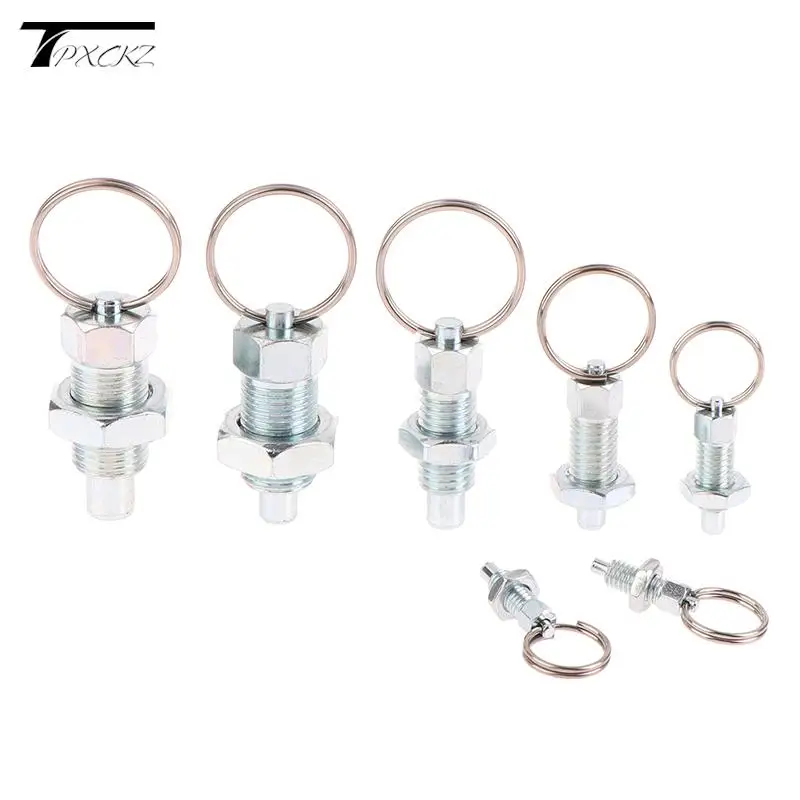 

Hand Retractable Spring Locating Indexing Pins Index Plungers With Pull Ring Pull-tab Knob Plunger