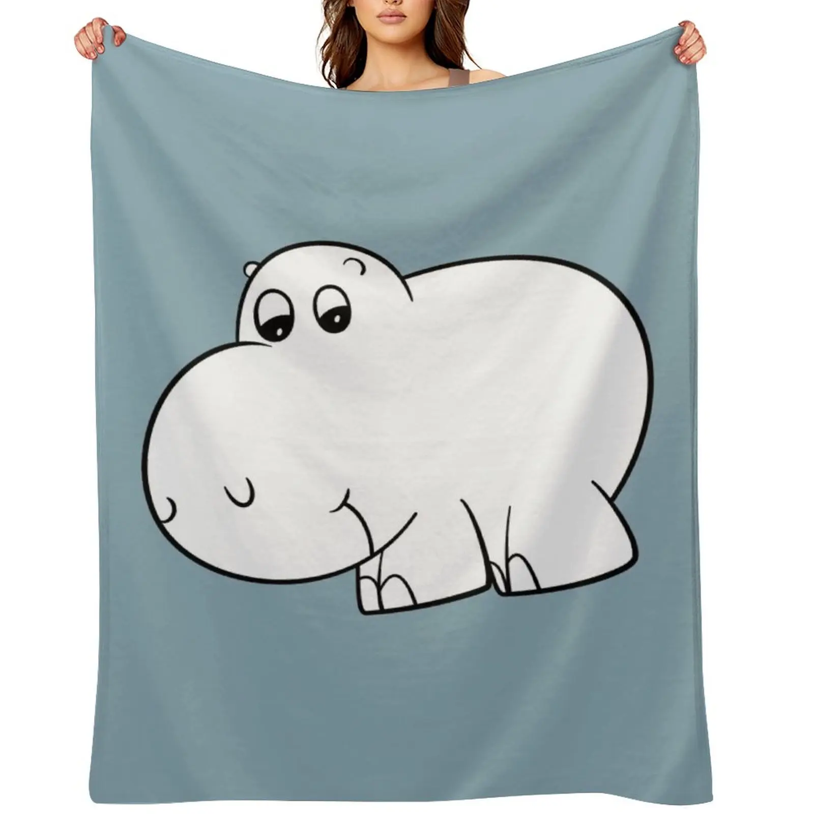 

Arm the Homeless Tom Morello's Hippo Character Throw Blanket Sofas Beach decorative Luxury St Blankets