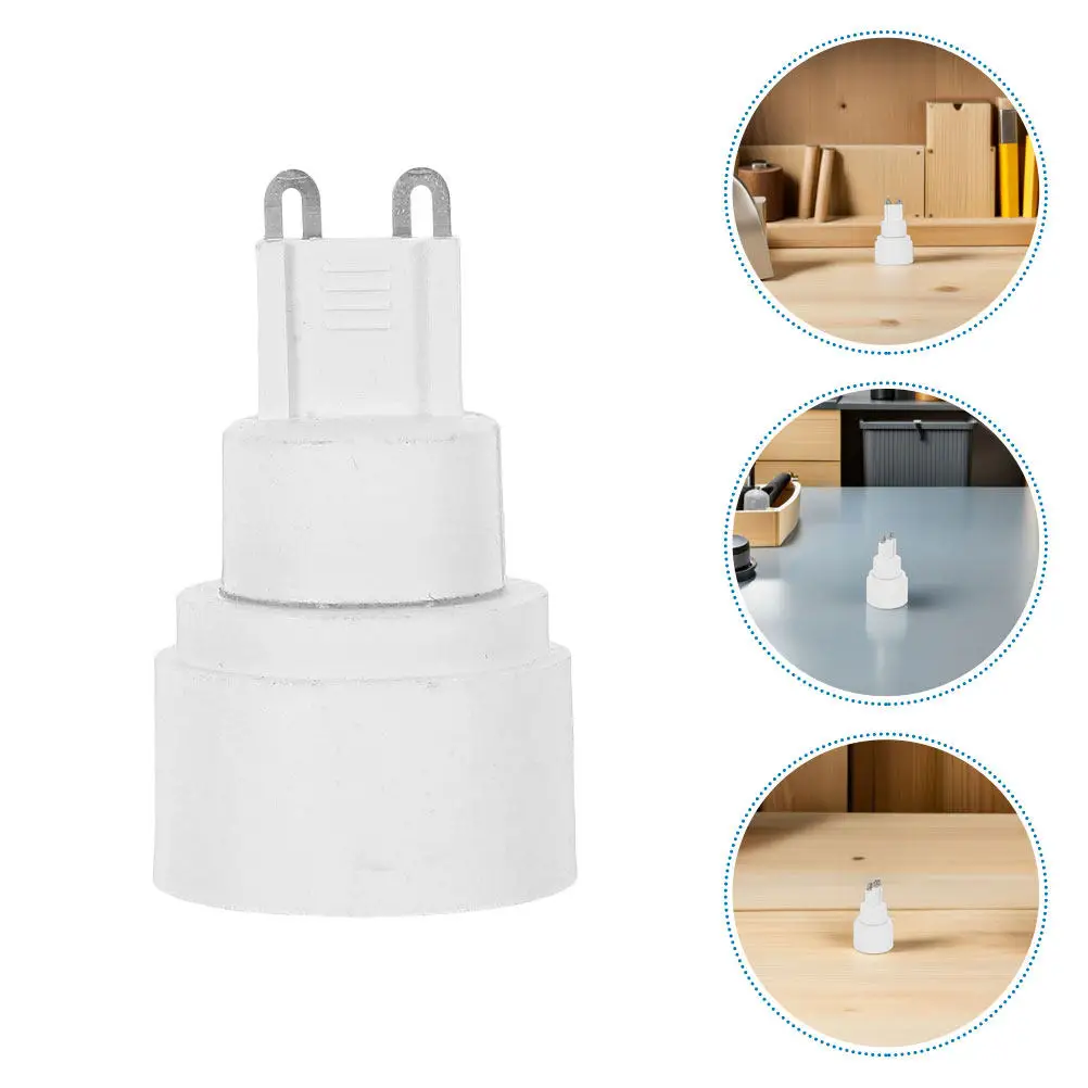 

6Pcs G9 to E14 Light Base Socket Converter Compact Heat Dissipating Bulb Holder Adapter Safe Insulated Lamp Socket for Modern