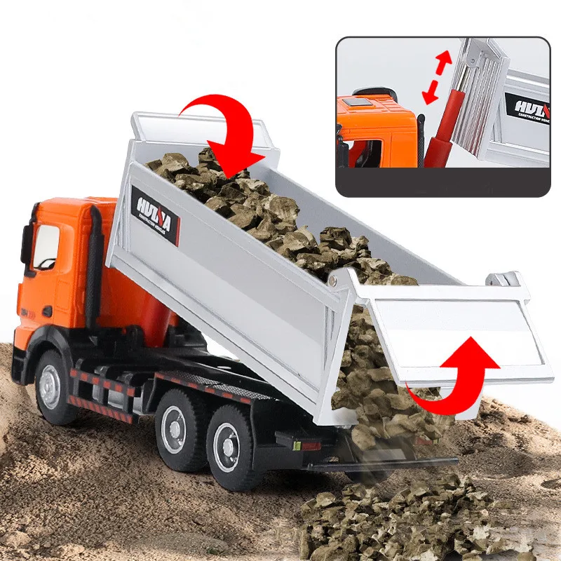 รถบรรทุกผสมโลหะผสม 1:50 รุ่นจำลอง, ของเล่นรถบรรทุกขนส่งวิศวกรรม, ของเล่นเด็ก, ขายส่ง