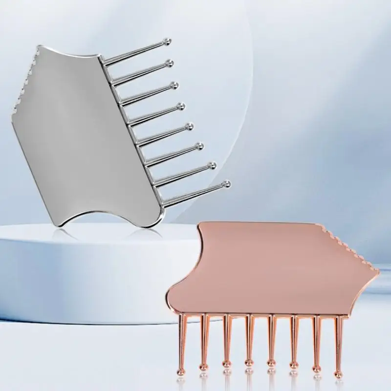 

Portable Zinc Alloy Scalp Massager, Guasha Scraping Tool For Head, Neck, Shoulders, Legs & Arms For Soothing Relief