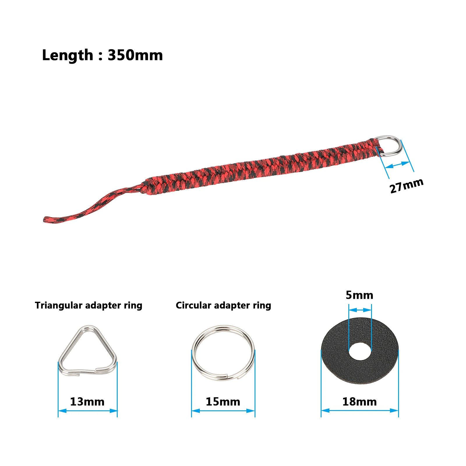 Ремешок на запястье для камеры HDRIG, регулируемый браслет с защитой от потери, Паракорд, плетеный браслет для камер Sony, Nikon, Panasonic